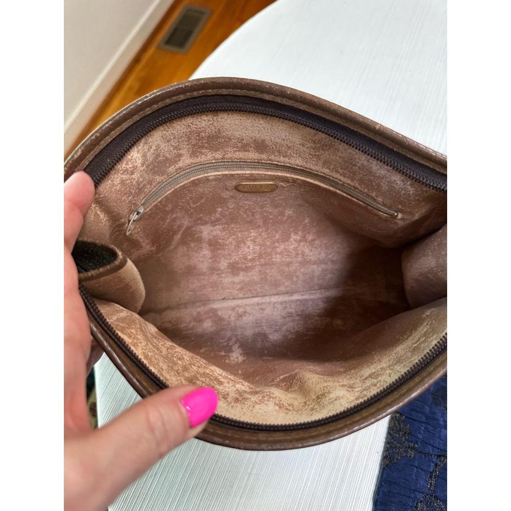 Gucci Plus Beige Brown Vintage Clutch Bag - Picture 14 of 16